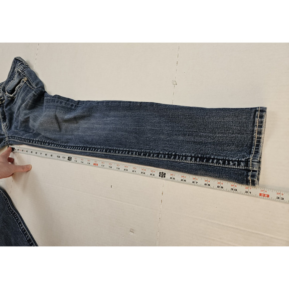Miss Me Skinny Jeans Women's Size 29x34 Embellished Cross y2k Style Blue - Picture 4 of 12